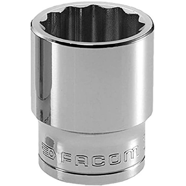 Facom S.16 Bi-Hex Socket, 1/2" Square Drive, 16mm