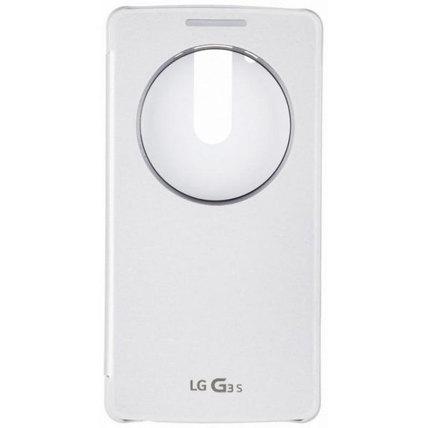 LG Quick Circle Snap On Case G3 S - White