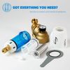 iSpring Reusable Spin Down Sediment Water Filter 50 Micron w/Scraper 360° Head