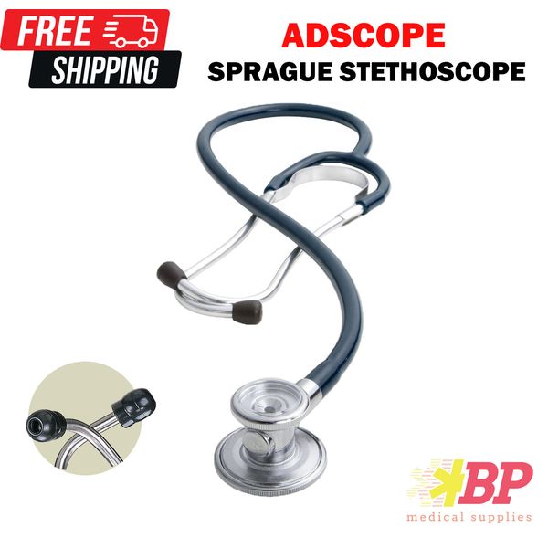 ADC 647N Adscope Sprague Lightweight Single-Tube Stethoscope - Navy