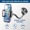 Cellularline | Hug Flexi - Universal | Auto-Smartphone-Halterung mit Saugnapf-Befestigung - Universell für alle Handys - Stabil und sicher - 360° drehbar