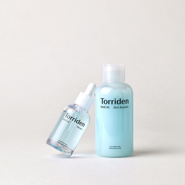 [2-piece set] Toriden Dive-in Low Molecular Hyaluronic Acid Serum 50ml + Skin Booster 200ml