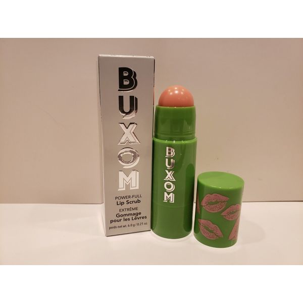 Buxom Power Full Lip Scrub Exfoliates & Conditions Lips Sweet Guava 0.21 Oz