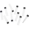 10 Pcs Hall Element 49E Oh49E Ss49E Linear Sensor Hall Sensor Hall Effect Sensors (Black)
