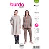 burda style Schnittmuster Damen A-Linien Kleid und Pullover Gr. 44-54