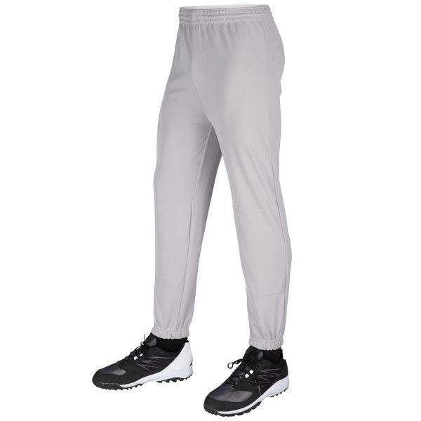 CHAMPRO Standard Performance Polyester Pull-up Baseball Pants, Grey, Large