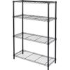 4 Tier Shelving Unit,Heavy-Duty Height Adjustable Storage Rack 1300 LBS Capacity