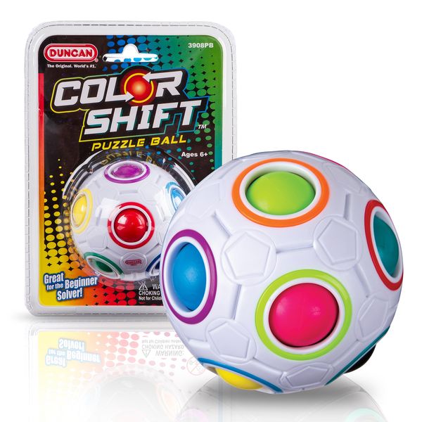 Duncan Color Shift Puzzle Ball - 12 Holes, 11 Multicolor Balls, Problem Solving Fidget Ball