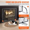 VEVOR 35.6"x28.4" Fireplace Screen 1-Panel Iron Mesh Spark Guard Modern