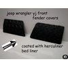 Fits with JEEEP YJ BLACK DIAMOND PLATE FRONT FENDER COVERS