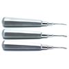 Dental Elevator Root Luxating Surgical Instruments Curved Tip Standard Set of 3