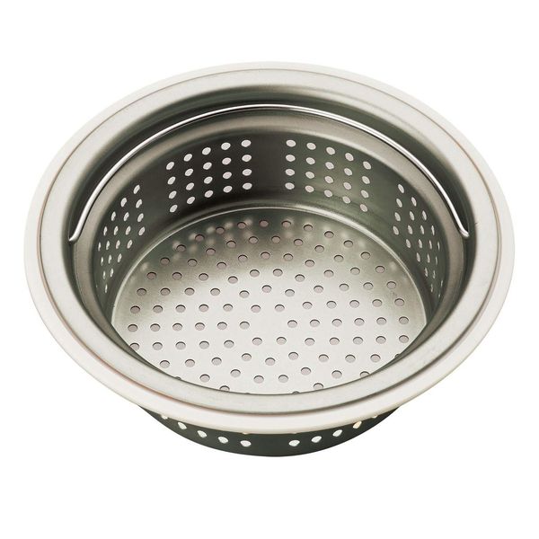 Belca SP-227 Drainage Outlet Garbage Basket for Stainless Steel Sinks, 135/145 Dual Use, Diameter 5.7, 5.3 x Height 1.9 inches (14.4, 13.4 x 4.8 cm), Stainless Steel