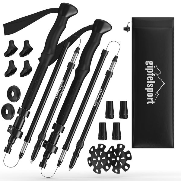gipfelsport Folding walking pole carbon with EVA handle