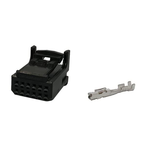 Tyco Electronics AMP 025 Type I 12 Pole Female Coupler Terminal Set, Black