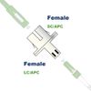 Iacob Adapter/Coupler for Fibre Optic Singlemode Simplex LC SC UPC APC (5, LC/APC - SC/APC)