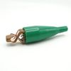2Pack Copper Heavy-Duty Battery Clips with Green Clip Insulator