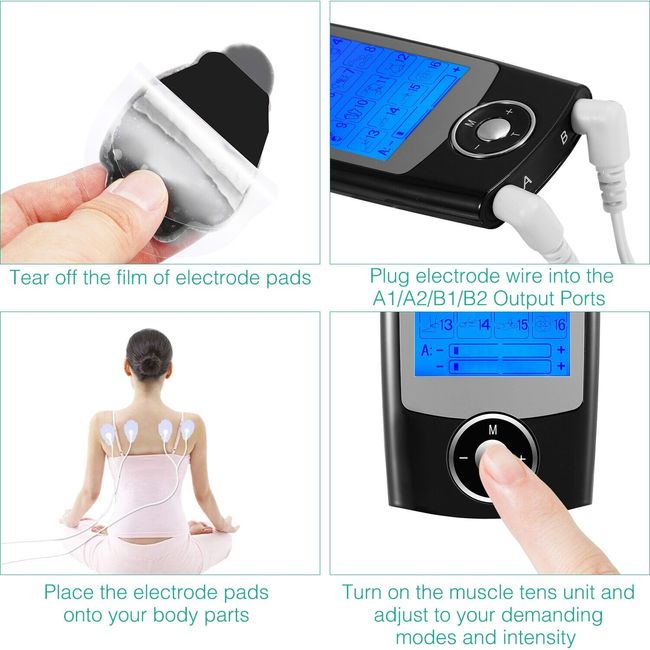 Unit Electronic Pulse Massager, Pain Relief Body Massage Muscle Stimulator