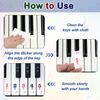 sourcing map Piano Keyboard Stickers, 61 Keys Numbered Piano Sticker Notes Guide Removable for Beginners Learning