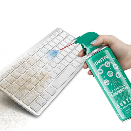 iDuster Disposable Compressed Air Duster, Computer Cleaner, Keyboard Cleaner, 1 Can