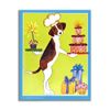 Caspari Gift Enclosure Cards, Dog Baking - ENC20S(B)