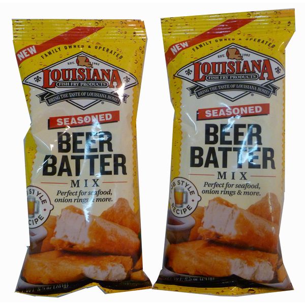 Louisiana Seasoned Beer Batter Mix 8.5 oz - 2 Pack