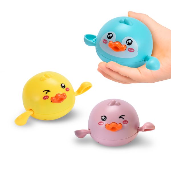 Dazmers Toddler Bathtub Water Toy - Cute Baby Bath Toys - Fun Shower Toys for Bath Time - Ideal for Tub, Swimming Pool, Bathroom, and Beach -Small Gift for Infants, Toddlers, and Kids - Pack of 3