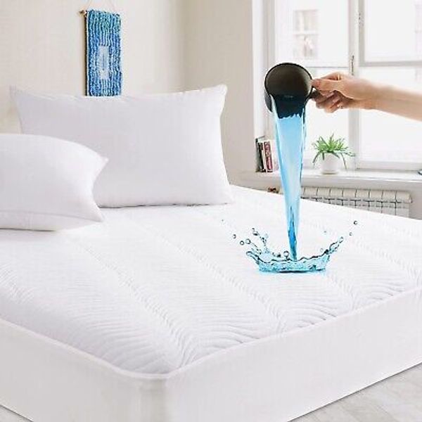 100% Waterproof Mattress Protector Quilted Breathable Premium Cover,King Size