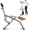 Squat Machine, Ab Workout Equipment, 220Lbs Loading Capacity Rowing Machines for