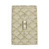 Meriville Moroccan 1 Toggle Wallplate, Single Switch Electrical Cover Plate, Ivory