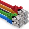 1.0m - 5 colors 02 CAT.7 computer Ethernet cable network cable (raw cable) patch cable S-FTP LSZH PIMF 10GB s RJ45 plug Cat6a