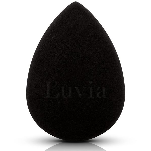 Luvia Beauty Blender Sponge - Make-Up Egg - Extra Soft Blending Sponge - In Timeless Black - Cosmetic Sponge