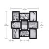 Malden 4x6 9-Opening Collage Picture Frame - Displays Nine 4x6 Pictures - Black
