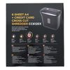 6 Sheet Cross-Cut Shredder with Waste Bin, Black (Black)