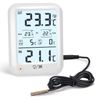 Digital Freezer Thermometer Fridge Temperature with Alarm, Backlight, white