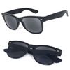 VeryHobby EyeCool, Classic Square Frame Full Reader Sunglasses. Includes Case and Cleaning Cloth (+1.25, Shiny Black)