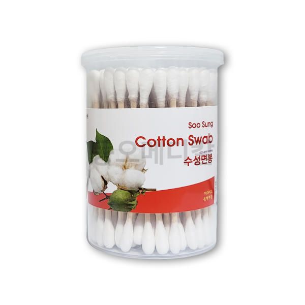 100 water-based cotton swabs, cylindrical beauty hospital cotton