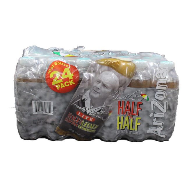 Arizona Arnold Palmer Lite Half & Half Iced Tea Lemonade 16 Ounce (Pack of 22)