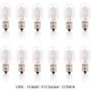 Betus 12 Pack Long Lasting 15 Watt Dimmable E12 Socket Warm White Salt Lamp Bulb