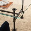 Spancraft 16" x 32" Rectangle Tempered Glass Table Top 3/8" Thick Flat Polish Edge and Touch Corners