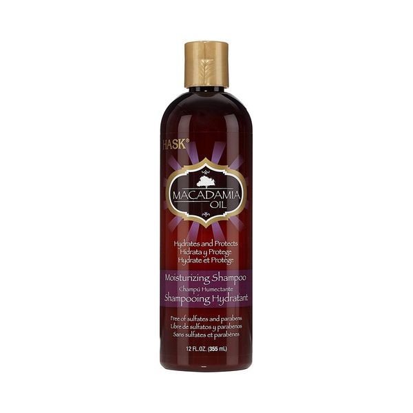 Hask Shampoo Macadamia Oil Moisturizing 12 Ounce (355ml) (2 Pack)