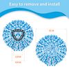 Pack of 4 Spin Mop Replacement Head Compatible with RinseClean 2 Tank System Only Microfiber Spin Mop Refills (4)