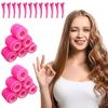 KEYRI 48PCS Hair Rollers Set Hair Rollers with Clips Self Grip Jumbo Hair Roller No Heat Heatless Hair Rollers for Long Medium Short Hair Styling Hair Salon Hairdressing Curlers 4.5/3.5/2.5cm (Pink)