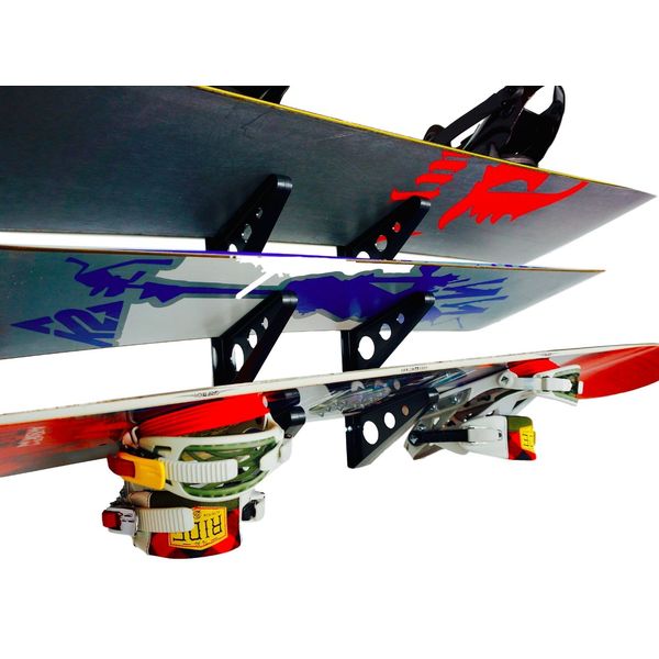 StoreYourBoard Snowboard Multi Wall Rack, Home Storage & Organization Horizontal Mount