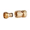 Tech Traders 2Pack Garden Hose Quick Connector 3/4 inch Brass Male Thread Hose Nozzle Quick Connect Adapter