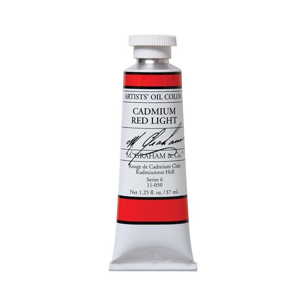 M. Graham & Co. Artist Oil Paint Cadmium Red Light 1.25oz/37ml Tube