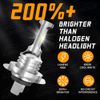 H7 LED Headlight Bulbs Conversion Kit High Low Beam 10000K Super White Bright