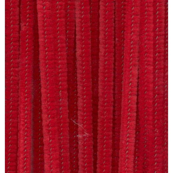 Red Chenille Pipe Cleaners - 25pk (300mm)