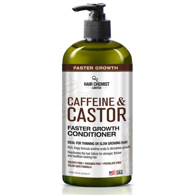 Hair Chemist Caffeine and Castor Faster Growth Conditioner 33.8 oz.