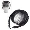 Frcolor Bangs Wig with Braid Wig, Airy Bangs, Air Sensation, Headband, Hair Band, Hair Accessory, Part Wig (Black)