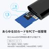 Silicon Power SD, TF Micro SD combo reader USB 3.1 in Black